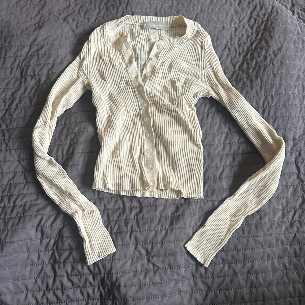 Everlane XS Cream Cardigan